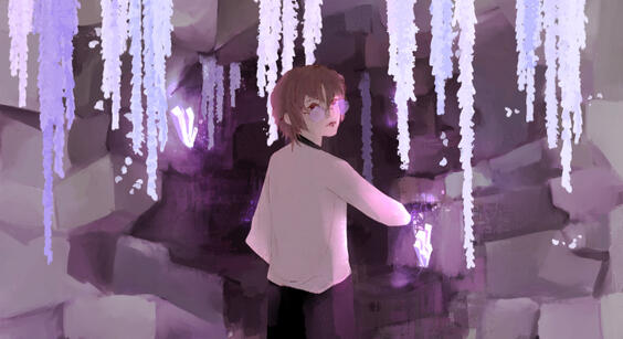 Half body rendered + background Half body rendered + background