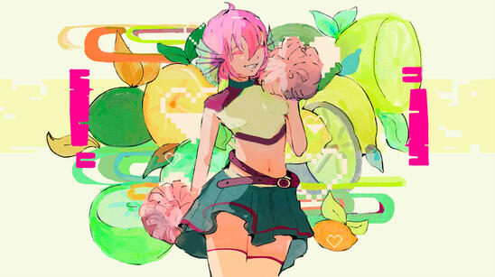 Half body sketchy + background