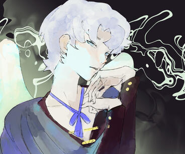 Half body sketchy Half body sketchy