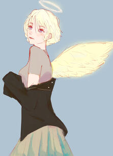 Half body sketchy Half body sketchy